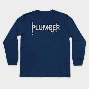 Plumber Pipes Kids Long Sleeve T-Shirt